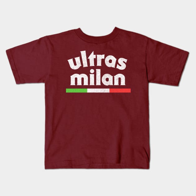 Milan Ultras //// Serie A Fan Kids T-Shirt by DankFutura